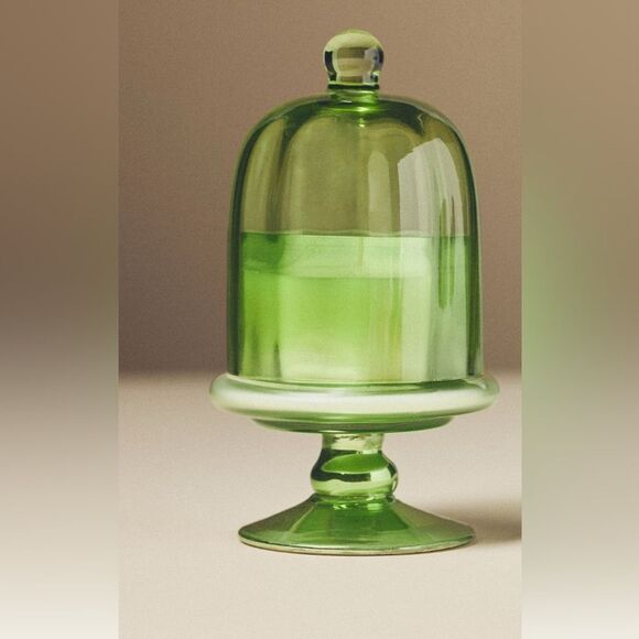 NIB ANTHRPOLOGIE MINI FRUIT STAND IN CHAMPAGNE CHEERS GLASS CANDLE 16 hrs - Picture 2 of 3